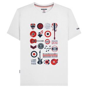 Lambretta Mens Music Icons T-Shirt / White